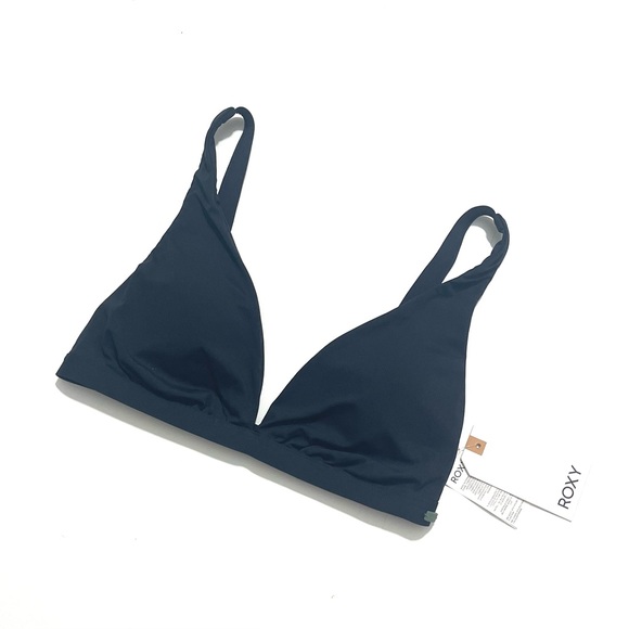 🖤 ROXY 🖤 Solid Softly Love Elong Triangle Bikini Top - Picture 3 of 10